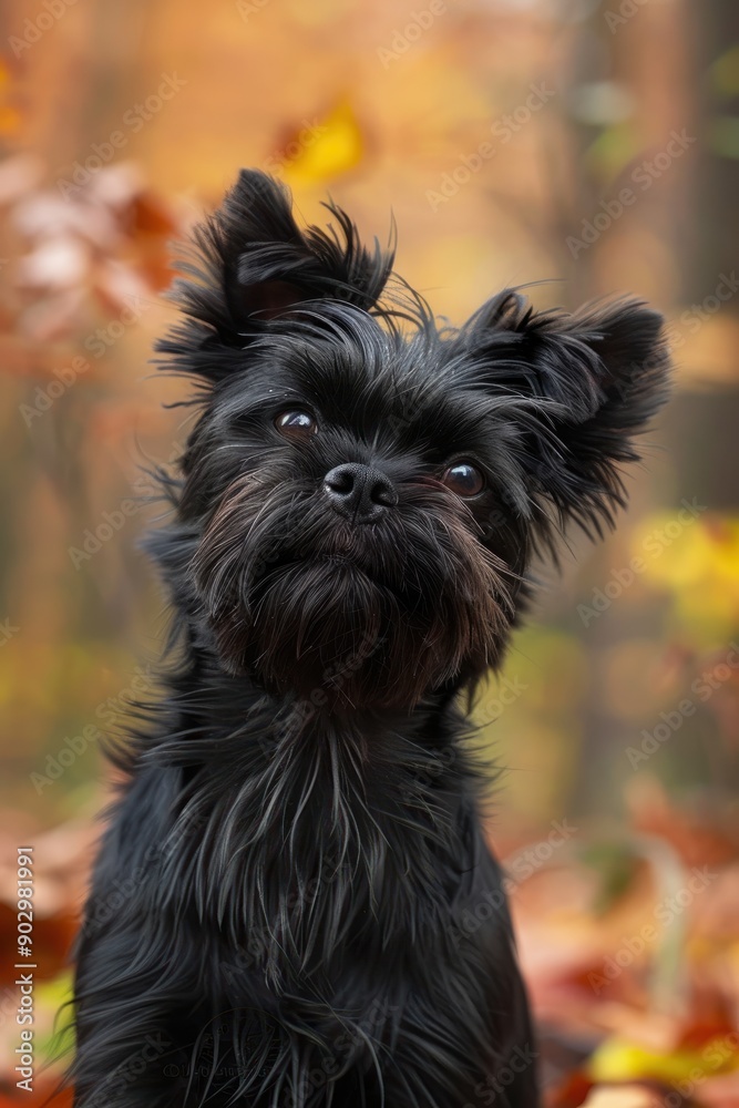 Affenpinscher Dog in Outdoor Setting Affenpinscher Dog in Outdoor Setting