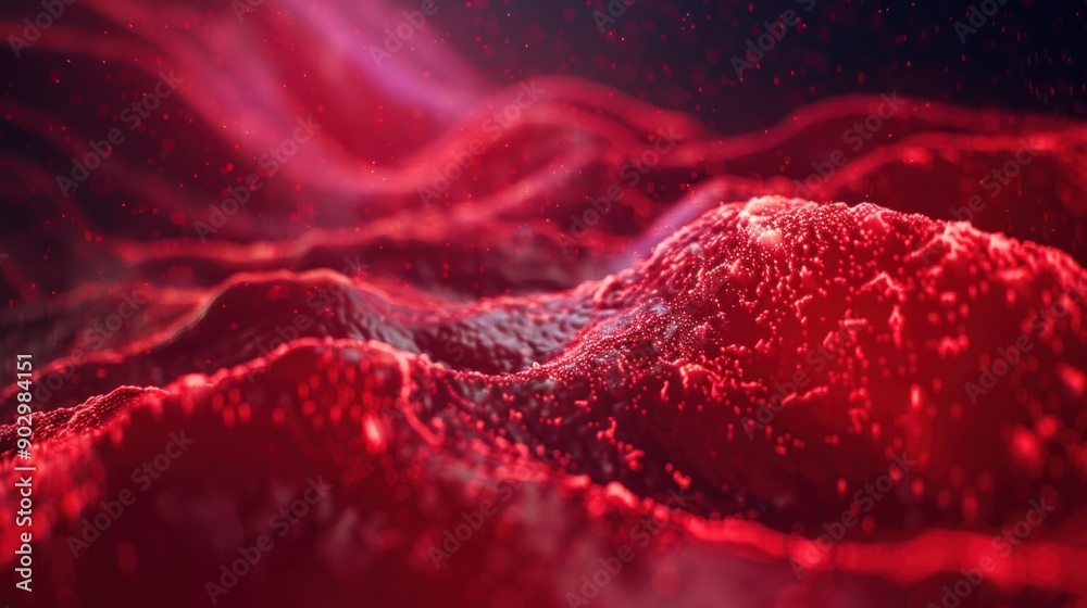 Abstract Red Landscape Abstract Red Landscape