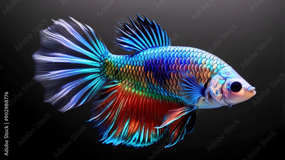 Colorful fish close-up Colorful fish close-up