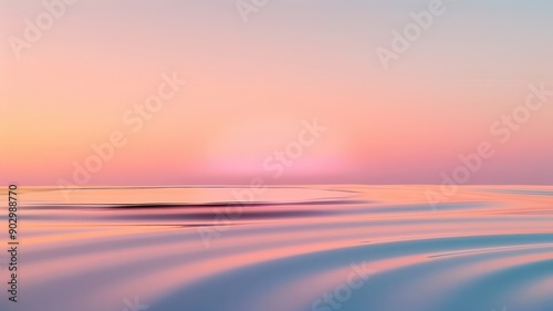 Tranquil sunset over water with serene pastel colors creating a peaceful atmosphere, perfect for relaxation and inspiration.