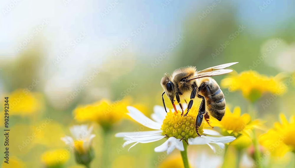 A meadow with wildflowers and bees, pollinator habitat, balanced ecosystem A meadow with wildflowers and bees, pollinator habitat, balanced ecosystem