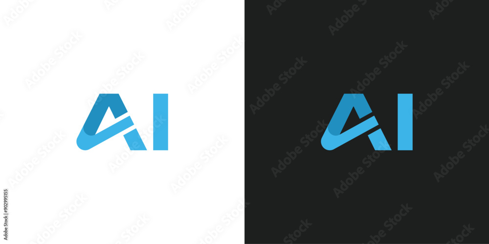 Vector Letter AI Logo Design Vector Letter AI Logo Design