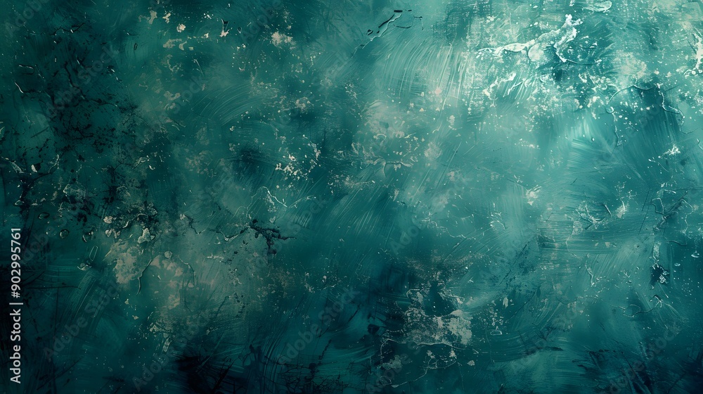 Obraz premium Abstract Teal Texture with Subtle Depth and Variation