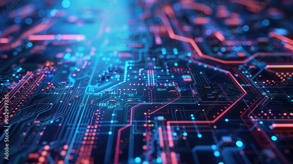 A Dynamic Integration of Circuitry and Data Signals Pulsating with Fintech Innovation on a Modern Circuit Board A Dynamic Integration of Circuitry and Data Signals Pulsating with Fintech Innovation on a Modern Circuit Board