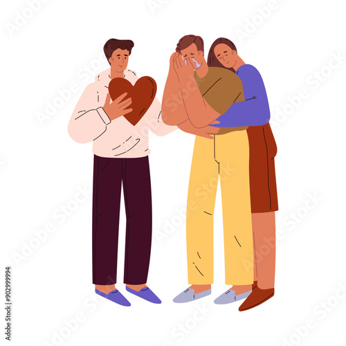 Vector illustration of support for World Suicide Prevention Day.