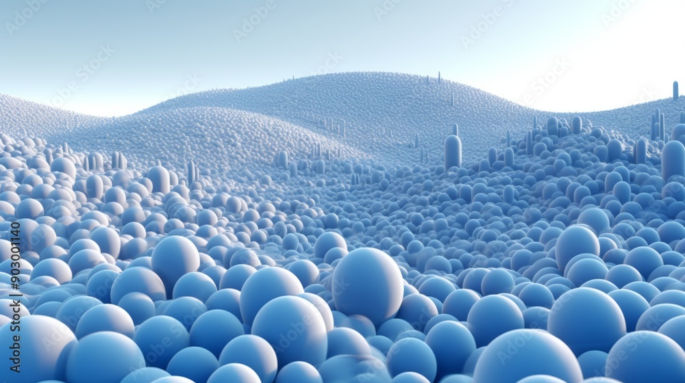 Obraz premium Beautiful blue desert background.