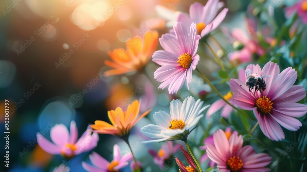 Explosion of life in a pollinator garden style habitatfriendly concept Explosion of life in a pollinator garden style habitatfriendly concept