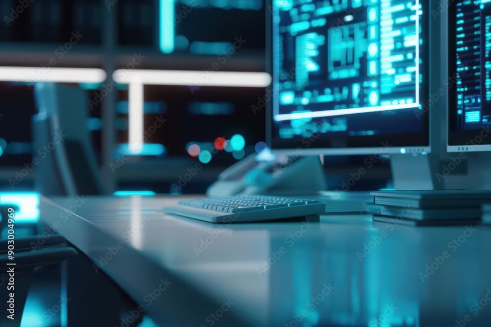 Fototapeta premium In an ultramodern supernatural scene