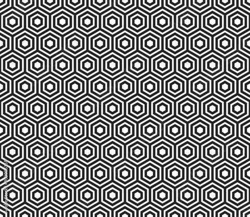 Geometric shapes background. Plain hexagon frames. Hexagonal shapes. Seamless tileable vector illustration.