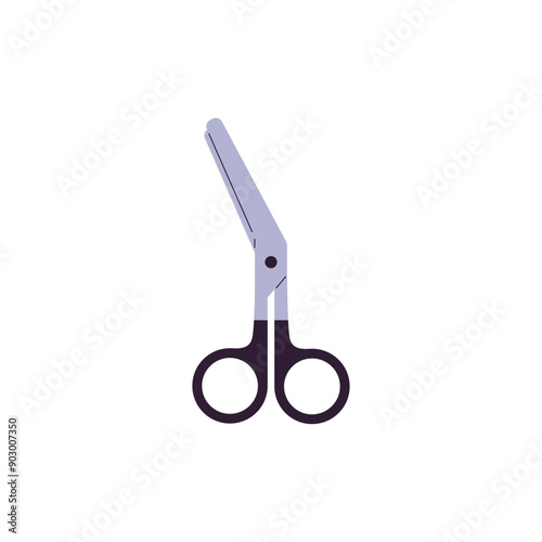 Medical scissor vector icon, first aid equipment, medical treatment, surgical too, ambulance bandage scissors
