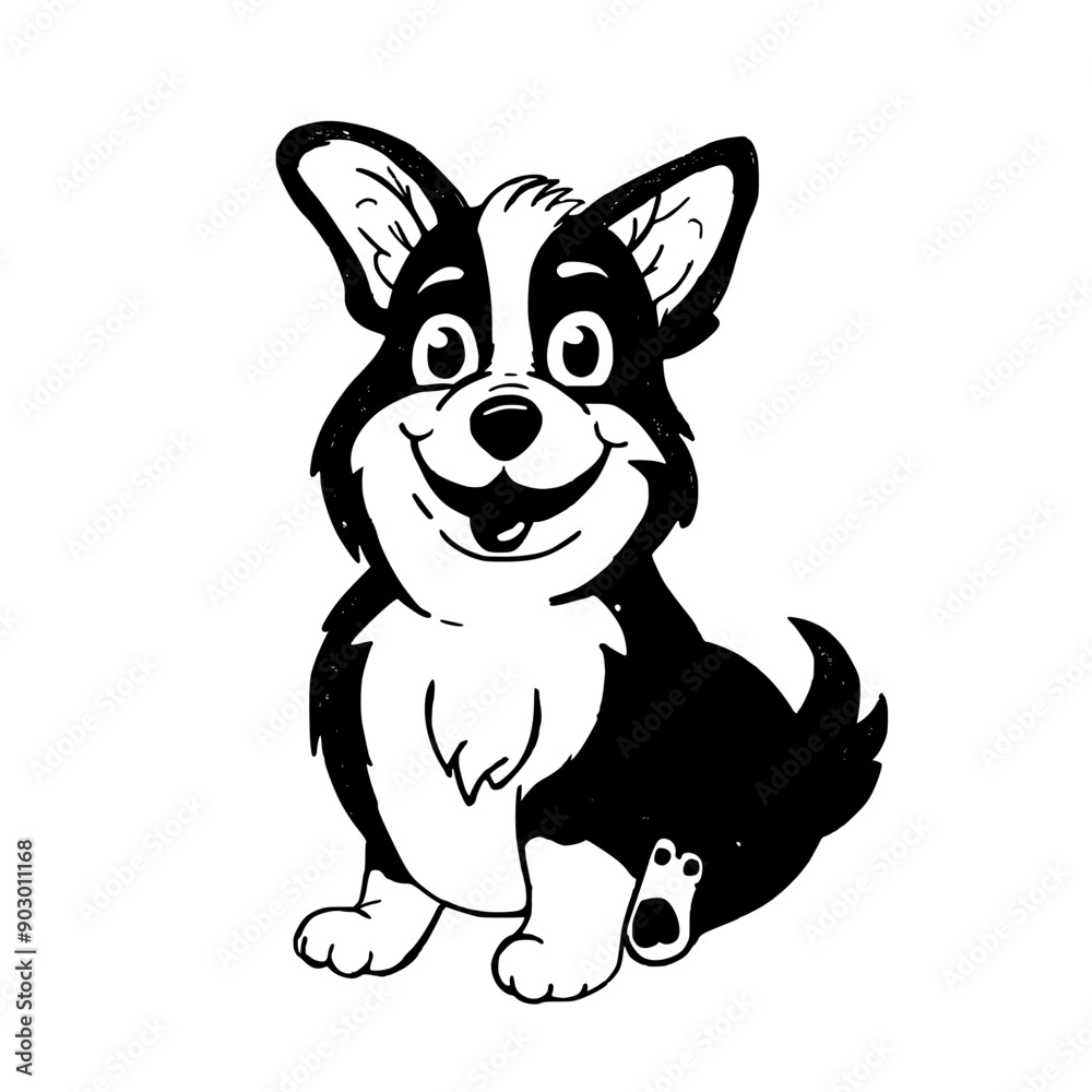 black and white sketch dog black and white sketch dog