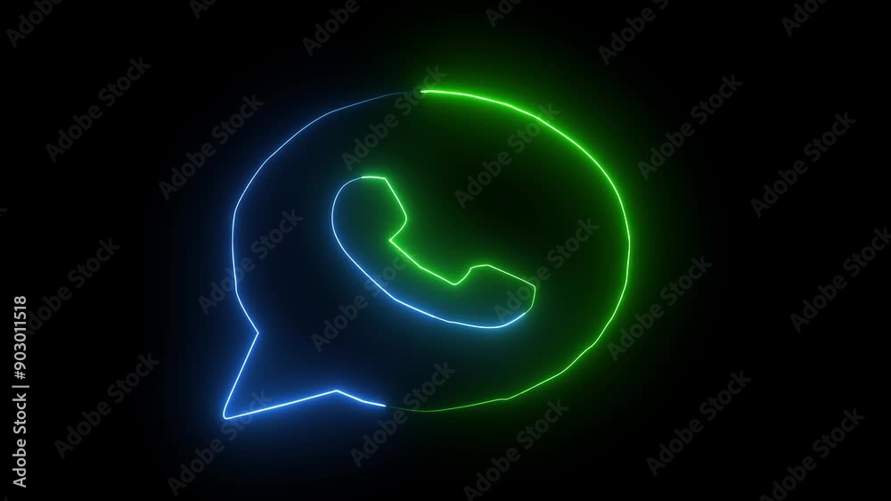 whatsapp blue and green icon Motion Graphics seber Video whatsapp blue and green icon Motion Graphics seber Video
