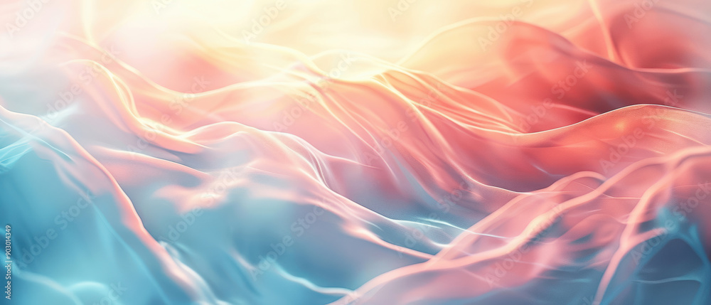 Abstract gradient waves in soft pink and blue hues, evoking a tranquil and ethereal atmosphere. Abstract gradient waves in soft pink and blue hues, evoking a tranquil and ethereal atmosphere.