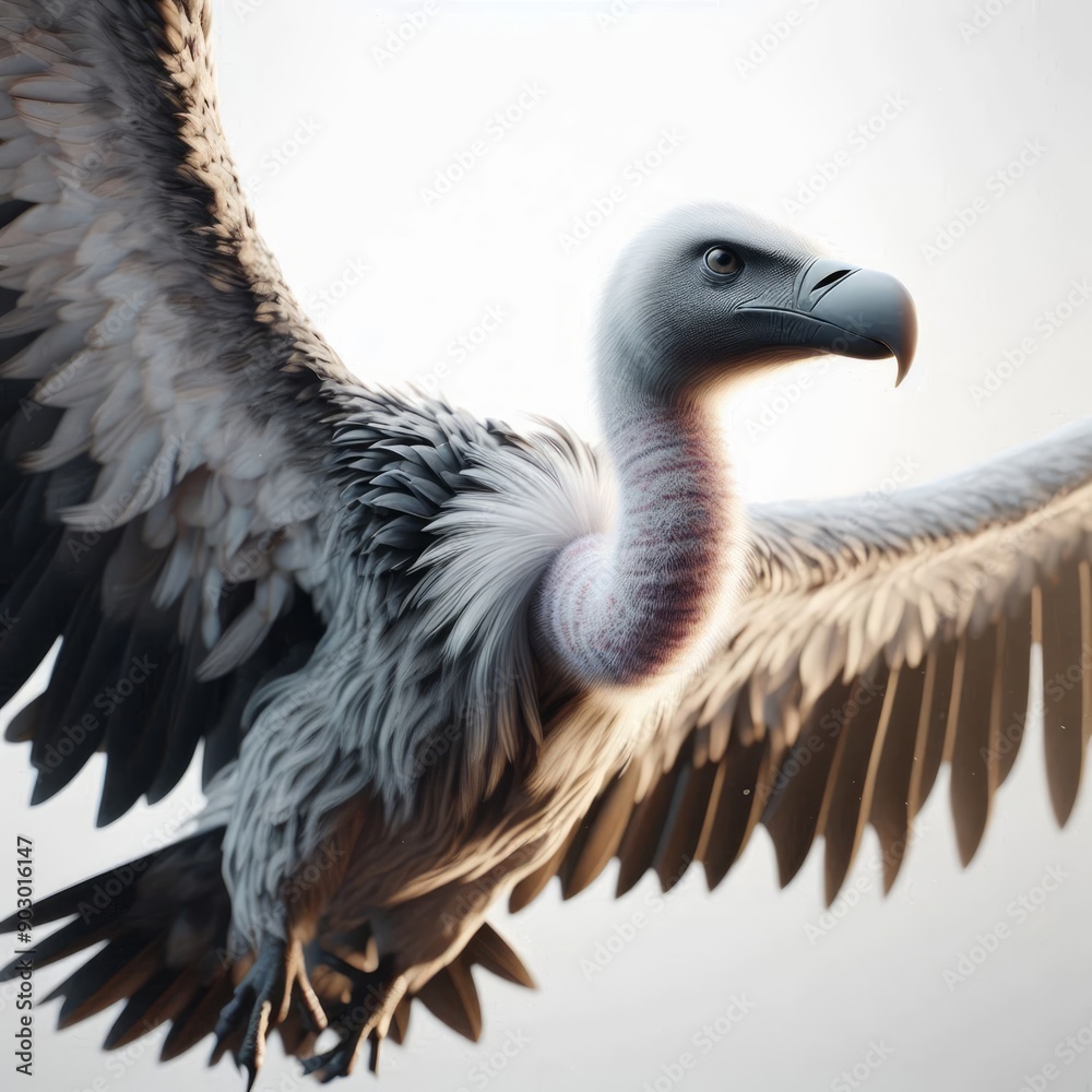 close up of a vulture