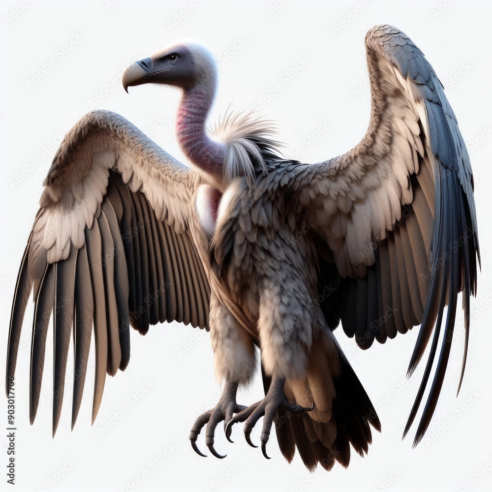 close up of a vulture