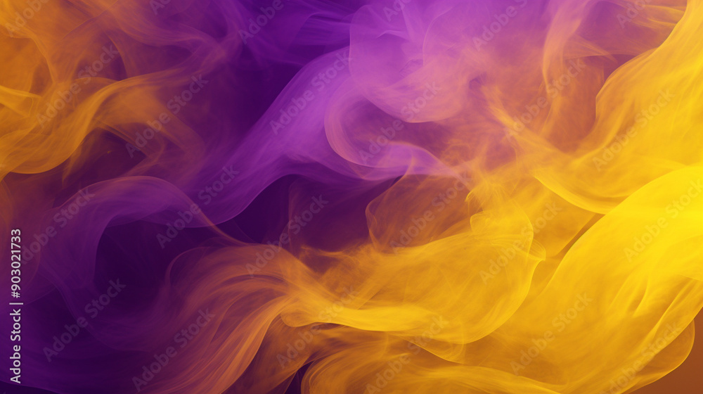 Obraz premium yellow and purple smoke texture background