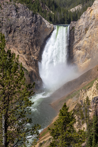 Waterfall of the Yellowstone River