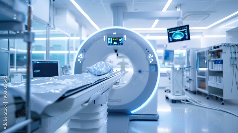 Advanced medical lab with high-tech diagnostic tools Advanced medical lab with high-tech diagnostic tools