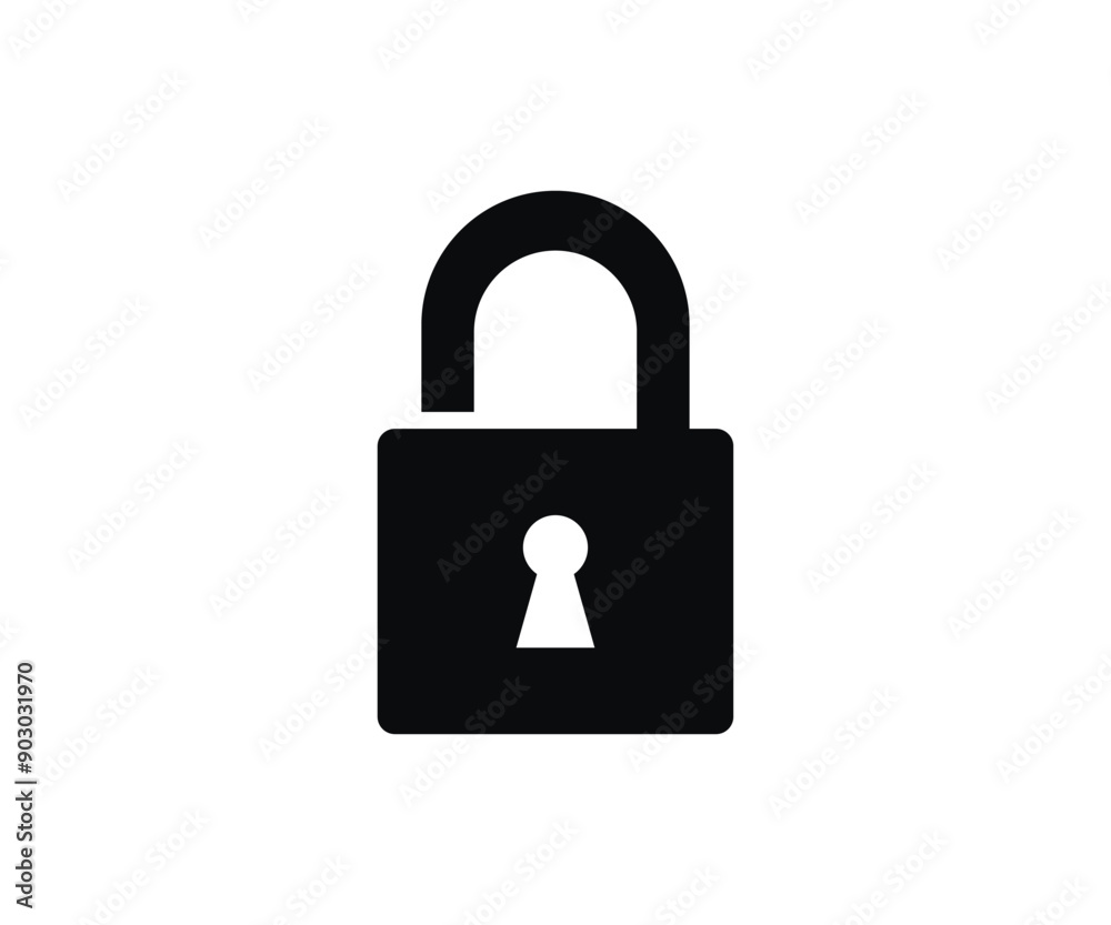Security unlock padlock icon. Security symbol. Lock open vector design and illustration.
Security unlock padlock icon. Security symbol. Lock open vector design and illustration.