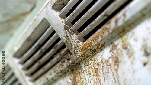 Mold in a home air conditioning vent, Pathogens, Air quality photo