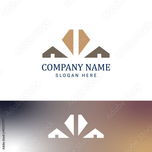 Luxury housing diamond logo