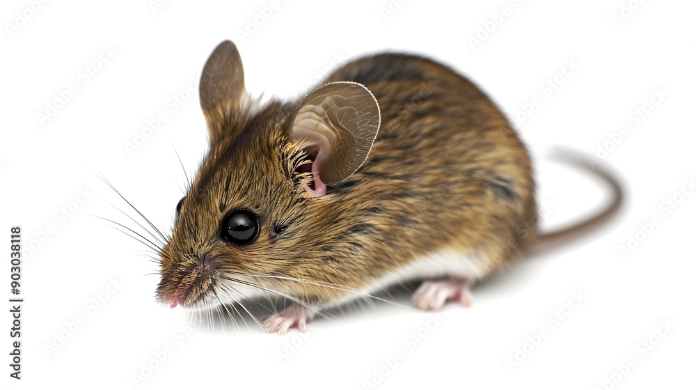 Cute Wood mouse Apodemus sylvaticus isolated on white background This cute looking mouse is found across most of Europe and is a very common and widespread species : Generative AI Cute Wood mouse Apodemus sylvaticus isolated on white background This cute looking mouse is found across most of Europe and is a very common and widespread species : Generative AI