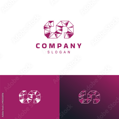 Horizontal S Logo, Abstract Geometric Design for Creative Startups
