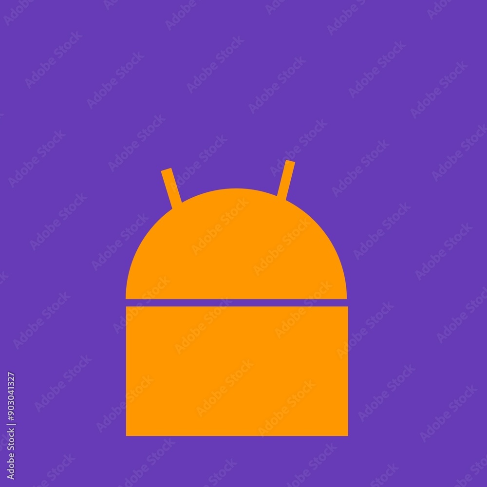 android icon design graphic recourse blue background android icon design graphic recourse blue background