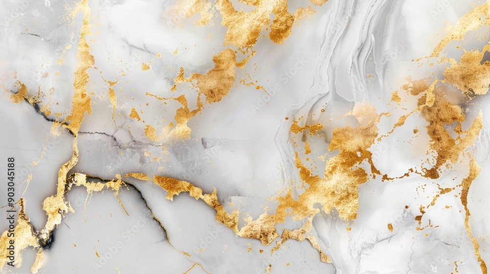A luxurious marble background with elegant veining in shades of white and gold, creating a sophisticated and high-end look A luxurious marble background with elegant veining in shades of white and gold, creating a sophisticated and high-end look