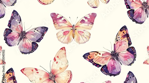 Obraz na płótnie butterfly pattern wallpaper