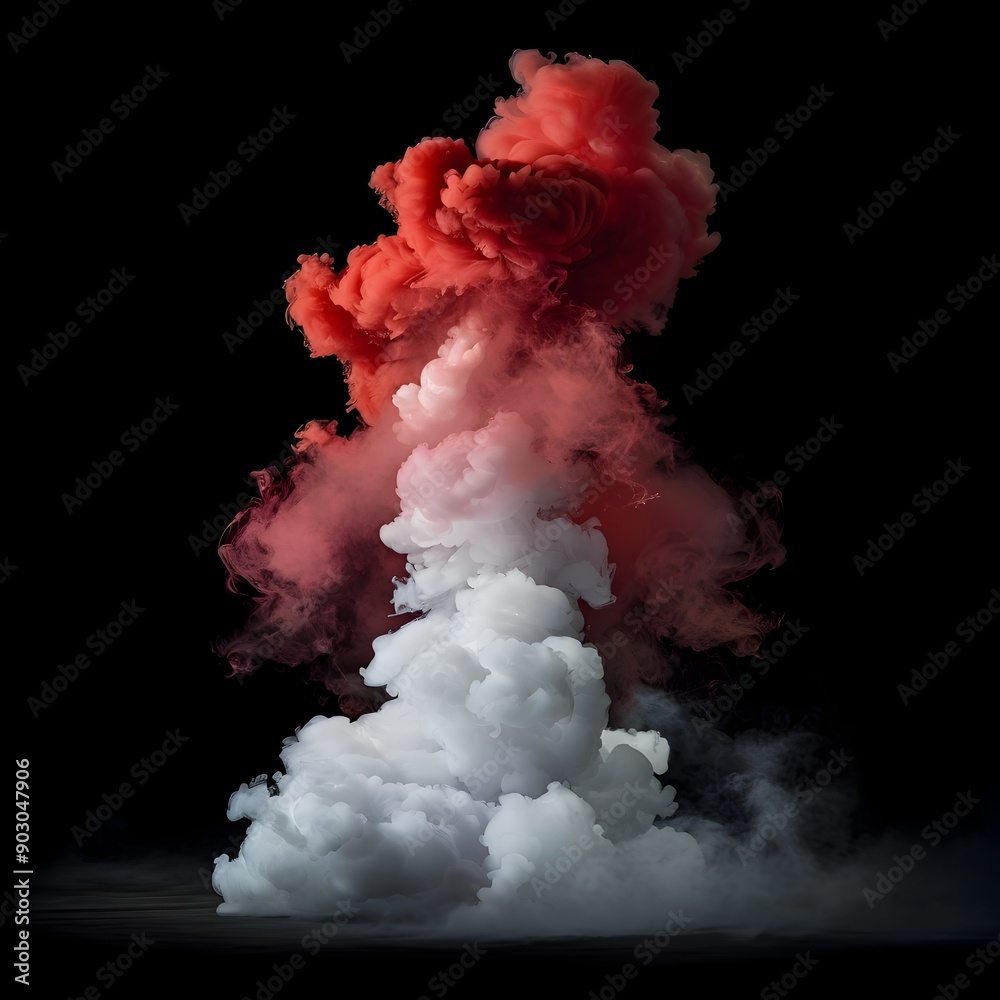 Mesmerizing Abstract Smoke Explosions Isolated on Black Backdrop Mesmerizing Abstract Smoke Explosions Isolated on Black Backdrop