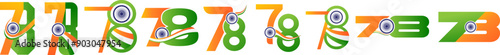 Indian Independence Day Design Elements
