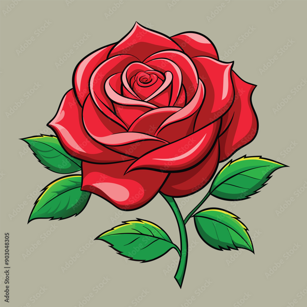A beautiful rose design vector illustration download A beautiful rose design vector illustration download
