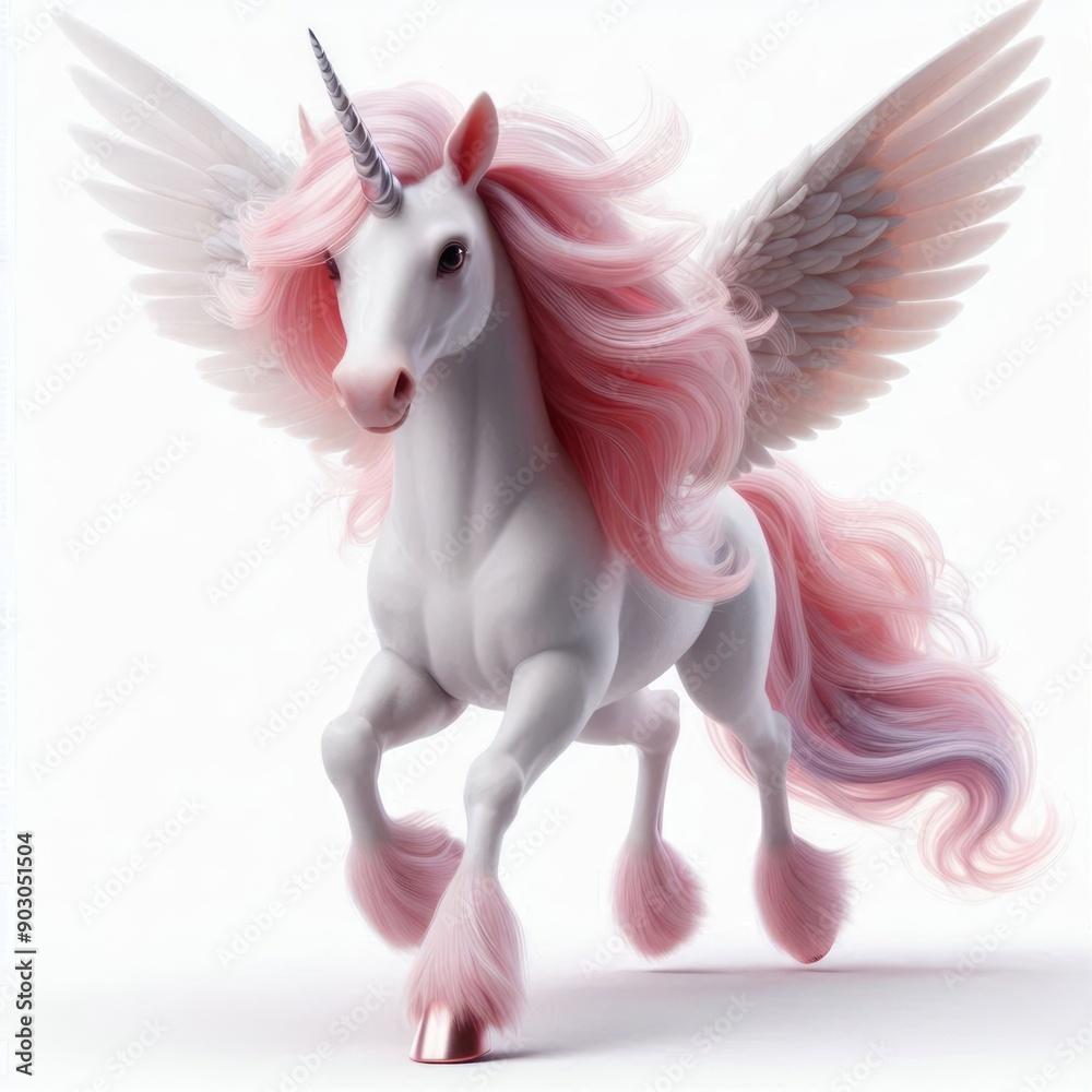 unicorn on white background