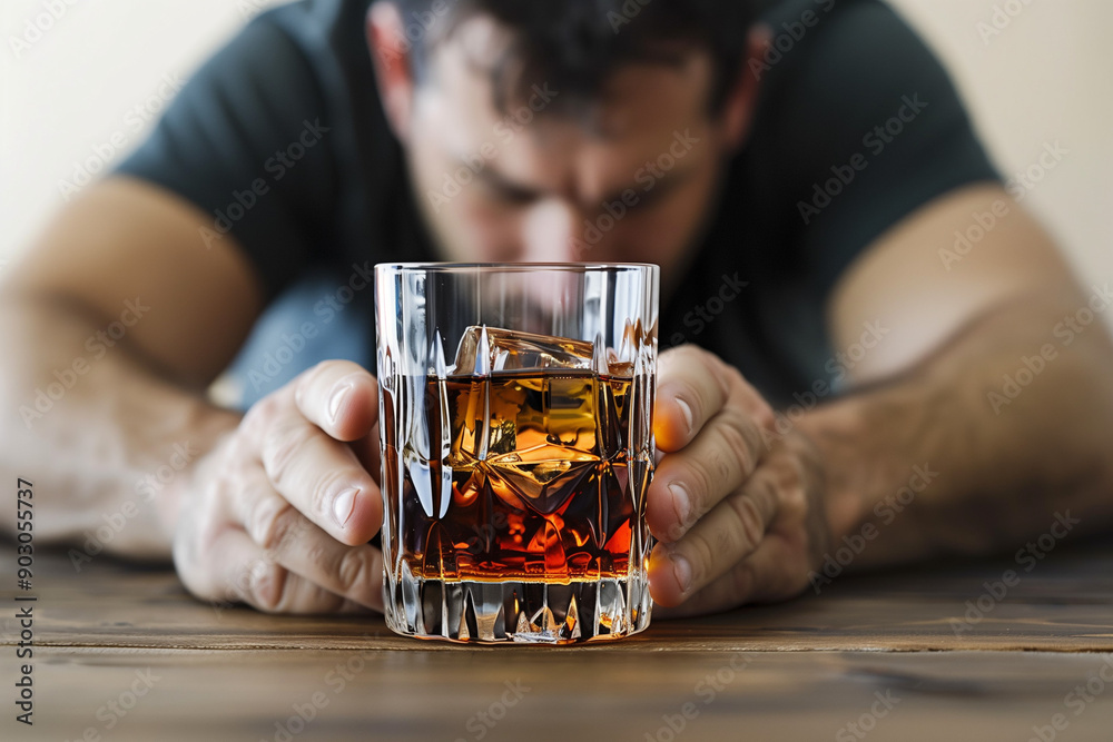 a man resisting alcohol a man resisting alcohol