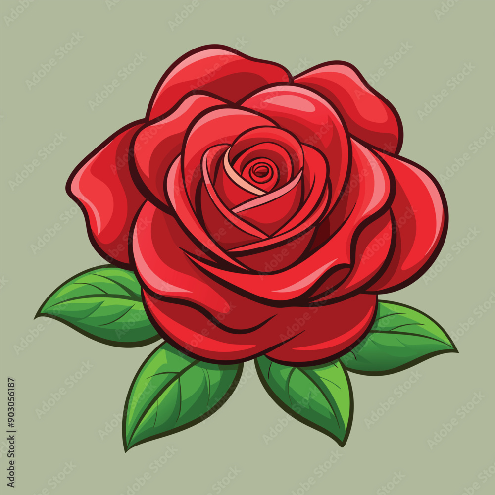 A beautiful rose design vector illustration download
