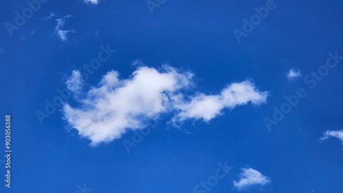 blue sky and White cloud nature background. Beautiful cloud in blue sky.