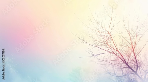 A soft, light background with a delicate gradient from white to pastel hues, creating a clean and airy feel