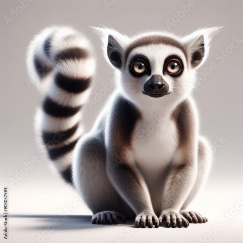 close up of a lemur
