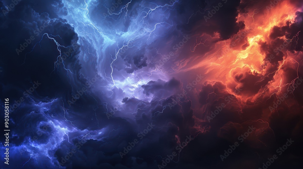 A stormy sky with dark, swirling clouds and occasional lightning flashes, adding an element of drama and intensity to your design A stormy sky with dark, swirling clouds and occasional lightning flashes, adding an element of drama and intensity to your design