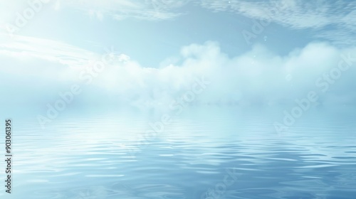 A tranquil water background with gentle ripples and a soothing blue hue, perfect for creating a calm and serene atmosphere