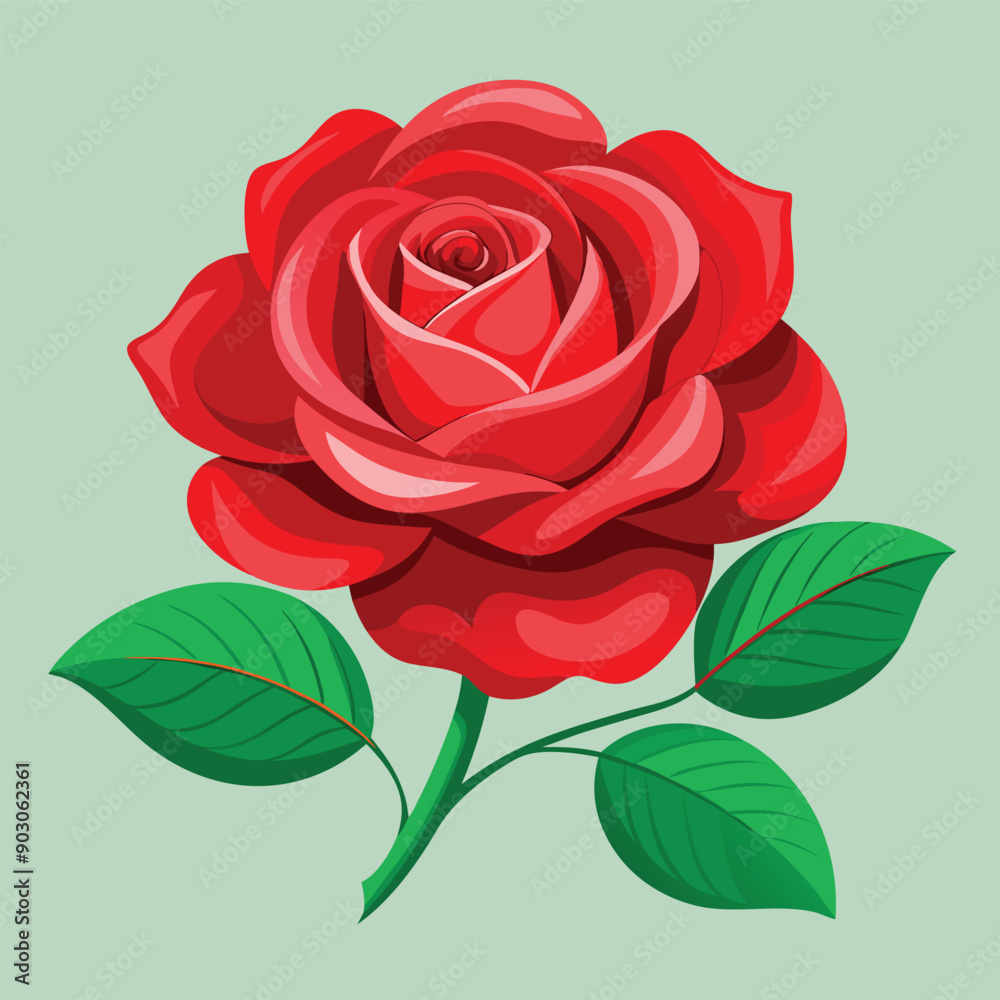 A beautiful rose design vector illustration download