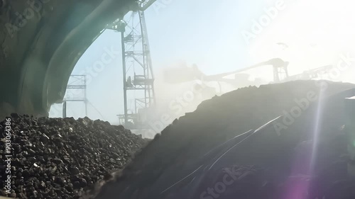 Exploring the Coal Mining Process at an Active Site in the Mountains