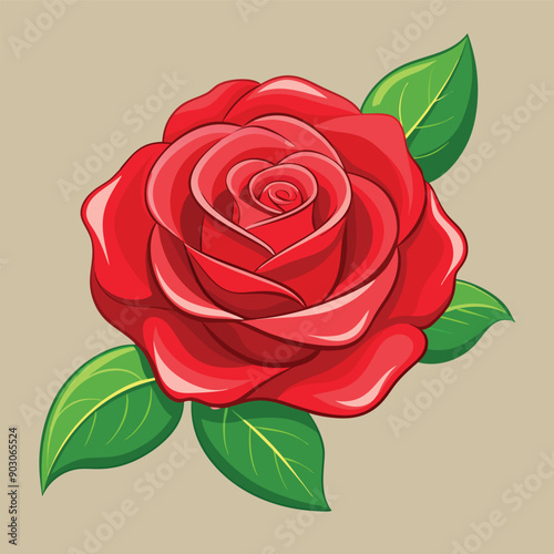 A beautiful rose design vector illustration download