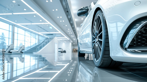 New cars in the VIP salon, presented in the auto center for sale or rent