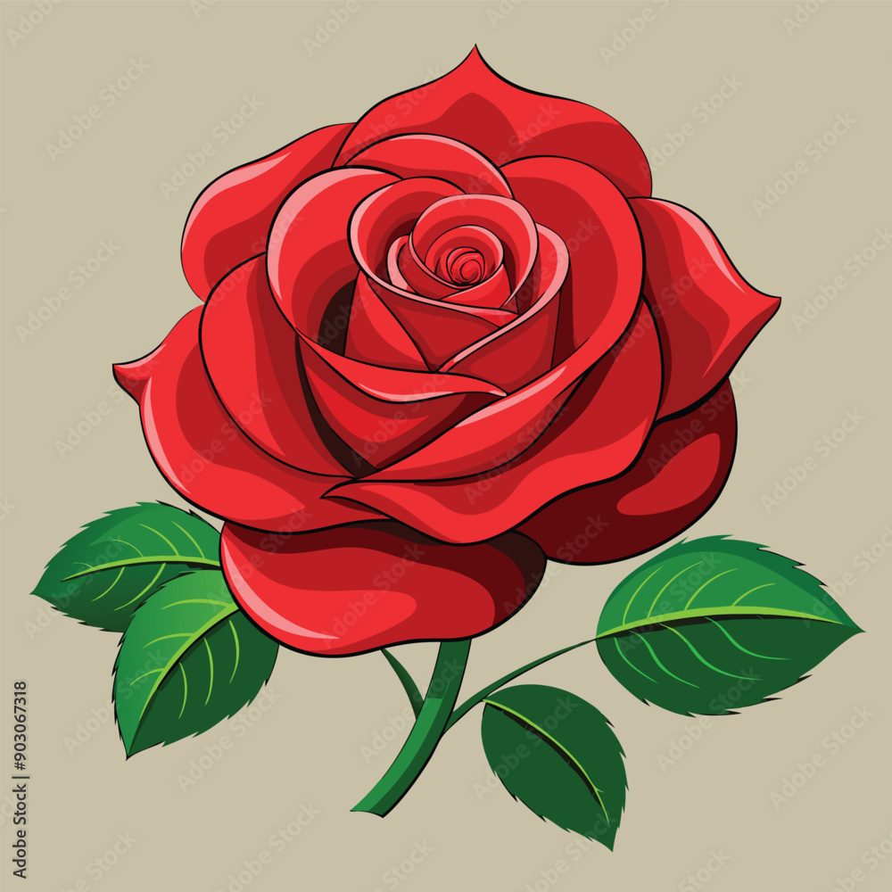 A beautiful rose design vector illustration download A beautiful rose design vector illustration download