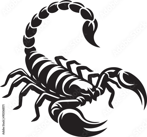 Scorpion vector silhouette illustration