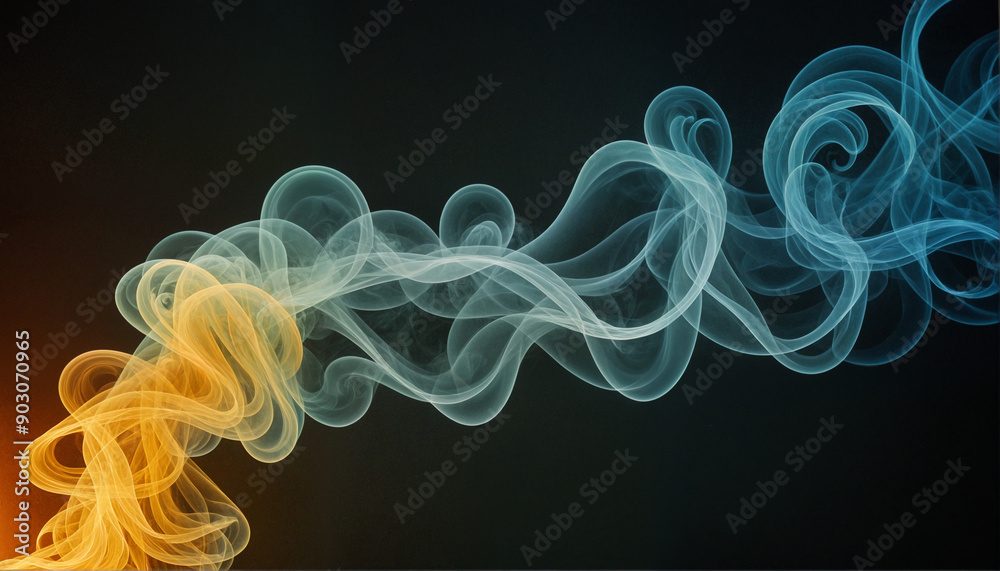 Fototapeta premium abstract photo of colorful smoke, colors smoking