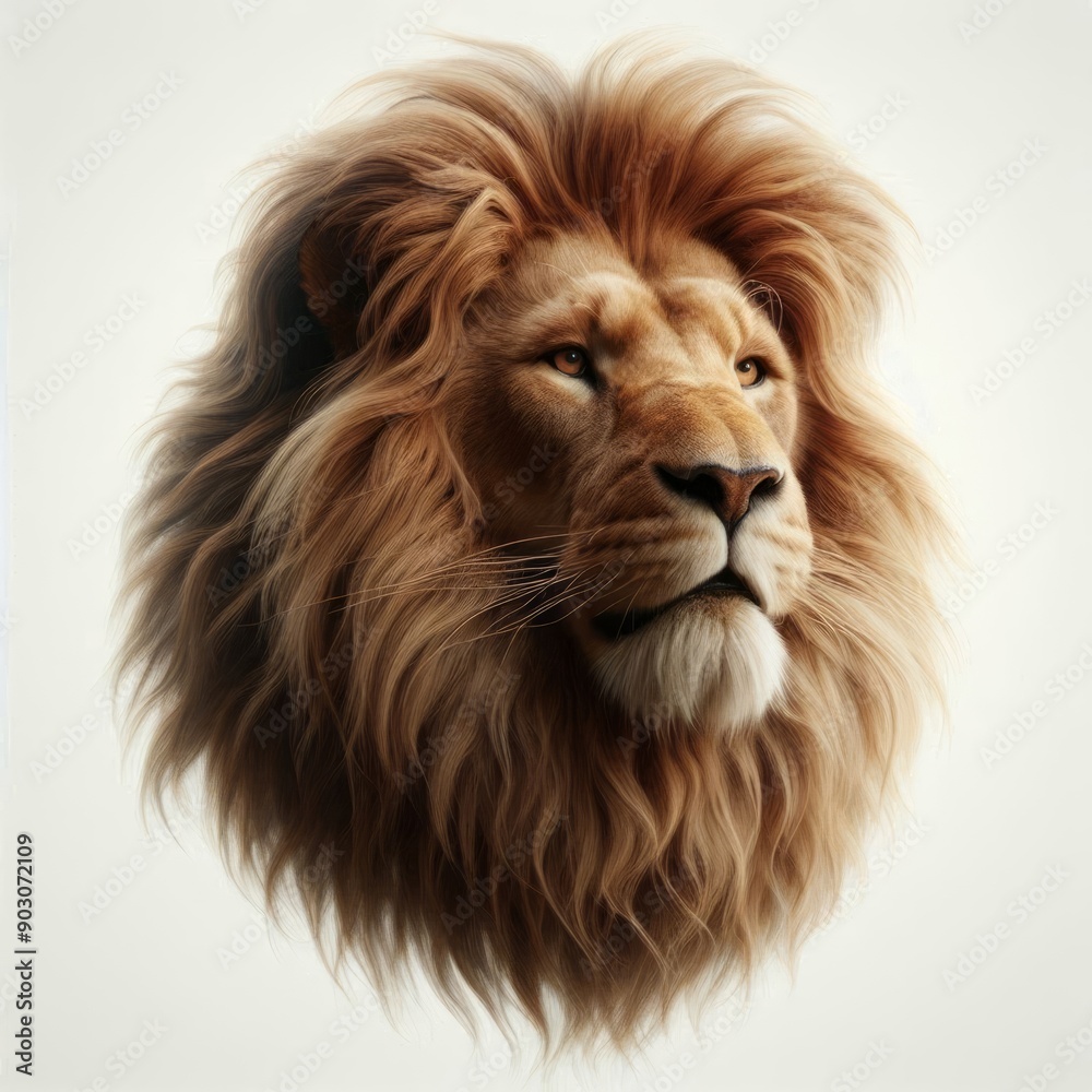 lion isolated on white background lion isolated on white background