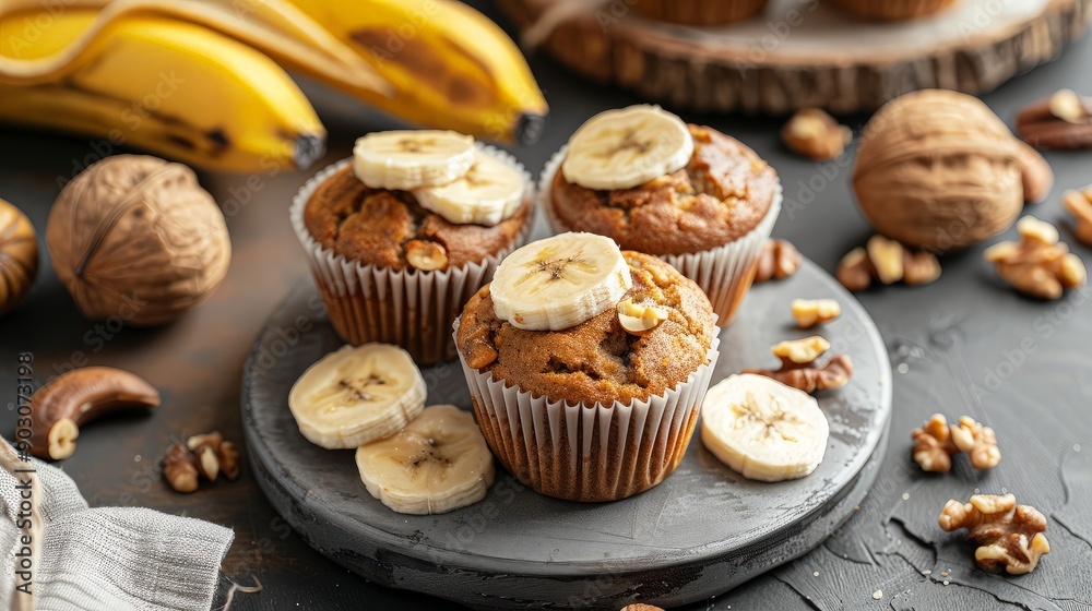 Delicious Banana Nut Muffins Delicious Banana Nut Muffins